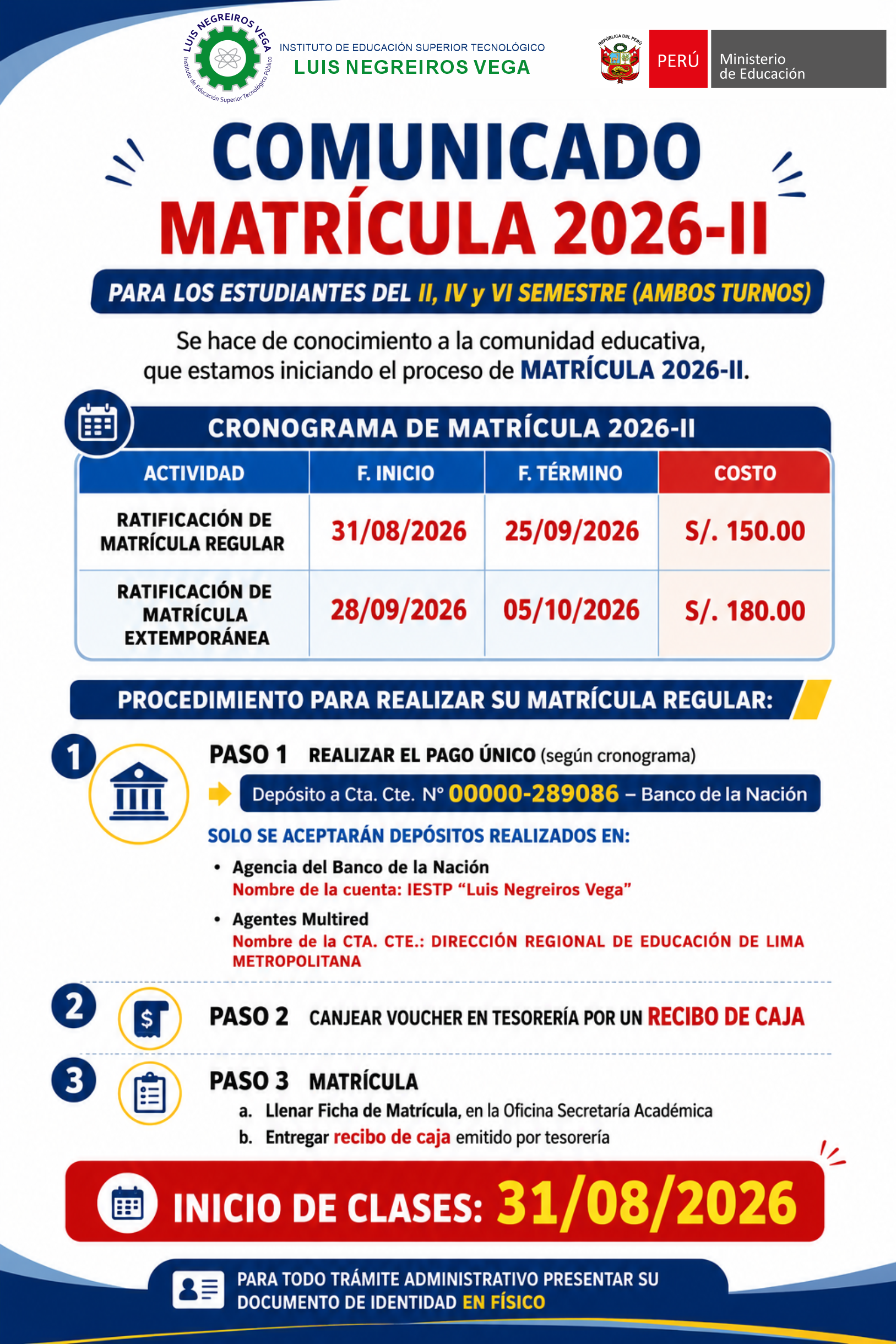 Matrícula 2026 - II